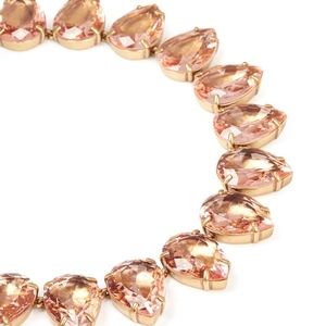 J Crew Pink Teardrop Statement Necklace